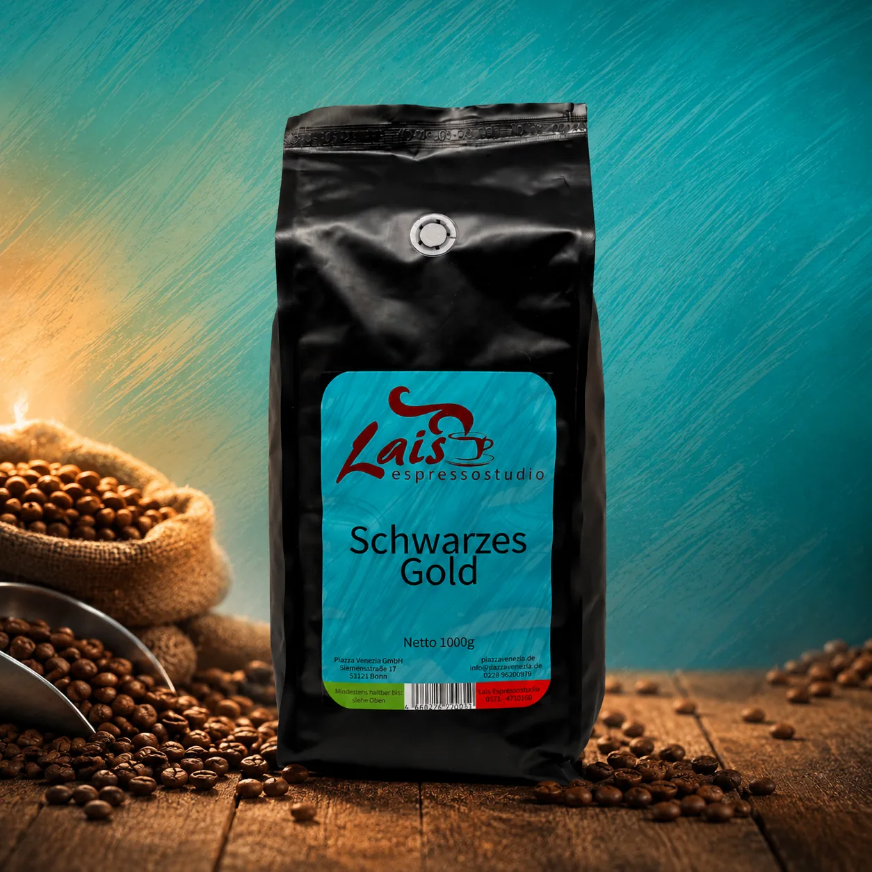 Schwarzes Gold Hausröstung im Lais Espressostudio