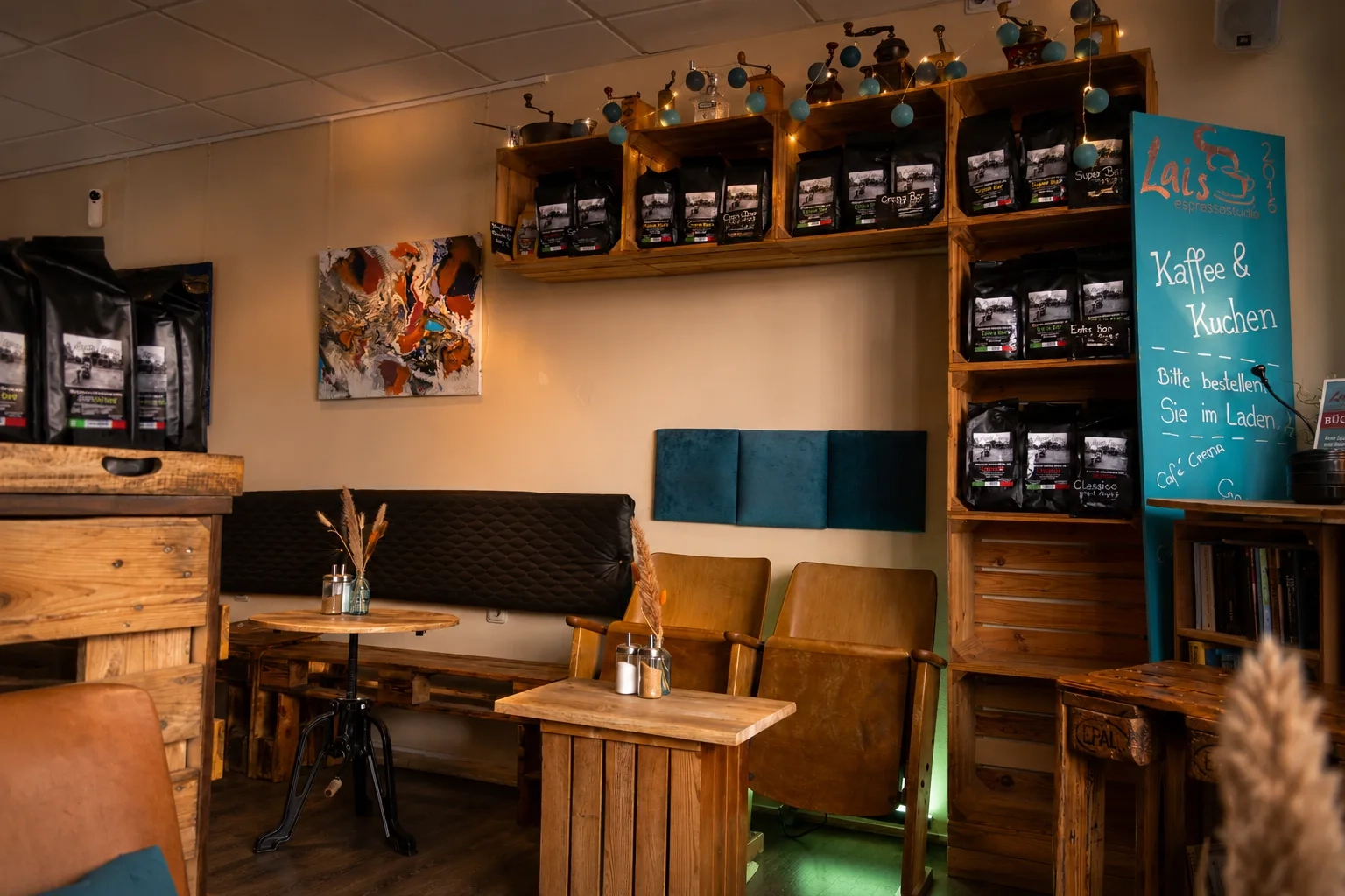 Kaffeeauswahl im Lais Espressostudio Siegburg