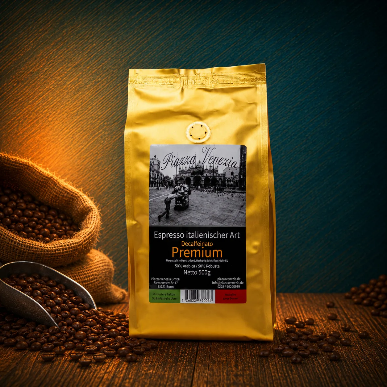 Premium Decaffeinato Kaffeebohnen im Lais Espressostudio Siegburg
