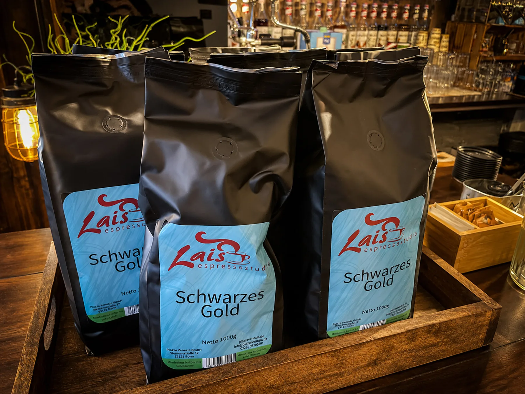 Schwarzes Gold Premium-Frisch zubereitete Kaffeespezialitätenbohnen für Zuhause
